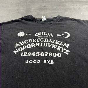 Ouija Board Shirt Adult L M Black White Evil Devil Sun Moon Graphic Tee